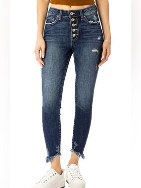 KanCan Dark Blue High-Rise Jeans